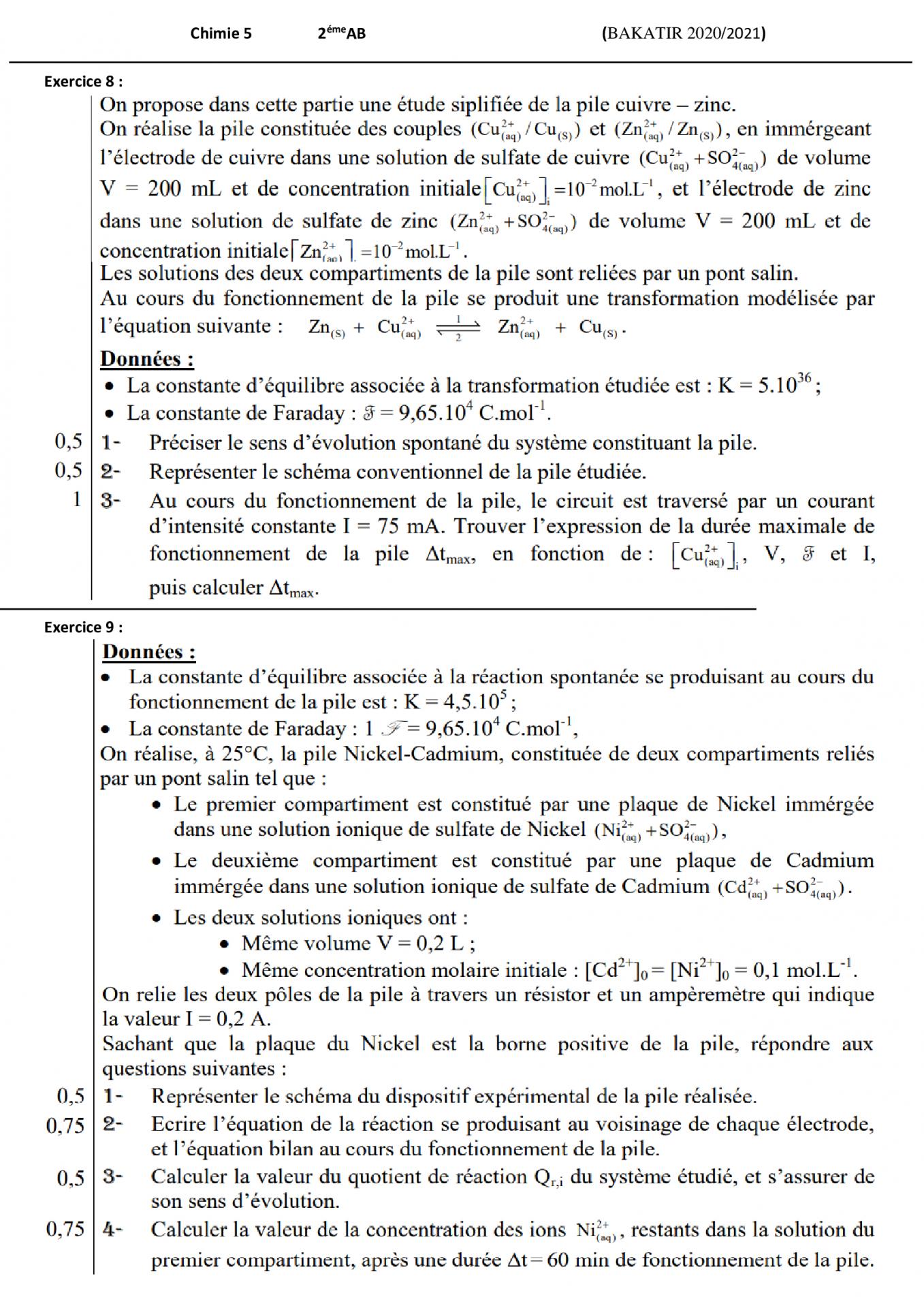 Exercices/Préparation/Examen